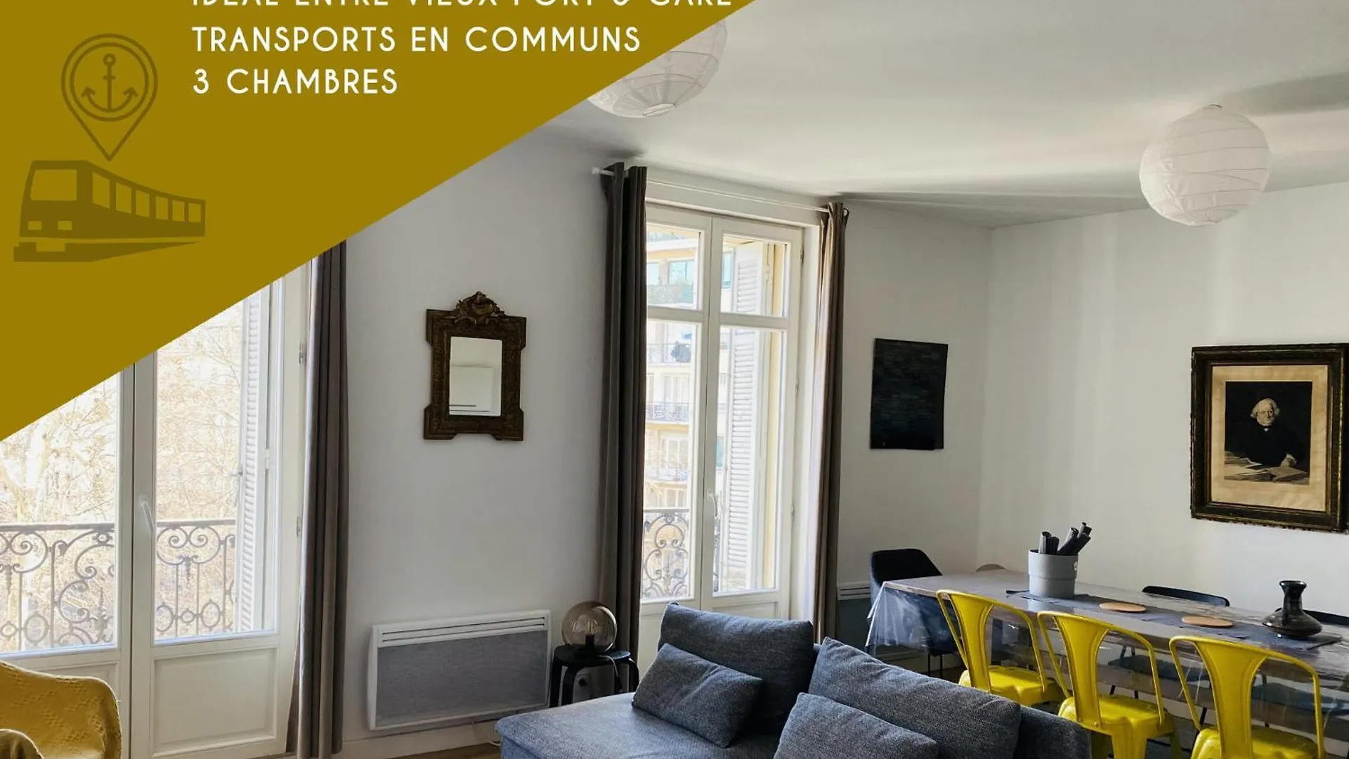 Magnifique Appartement T4 90 M2 Tres Bien Situe 2 Min Vieux Port Et Gare St Charles location